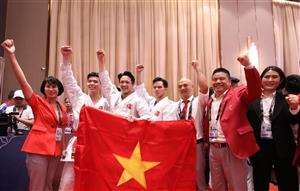 VẬN ĐỘNG VIÊN HỌ PHẠM GIÀNH HUY CHƯƠNG VÀNG TẠI SEA GAMES 32-CAMPUCHIA 2023